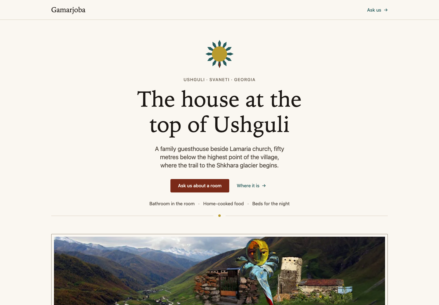 Guesthouse Gamarjoba public preview home page